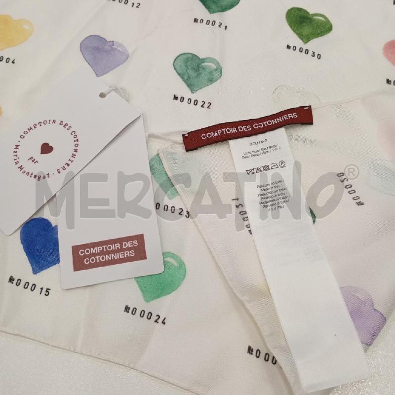 FOULARD COMPTOIR DES COTONNIERS BI CUORI COLORATI | Mercatino dell'Usato Roma viale tirreno 3
