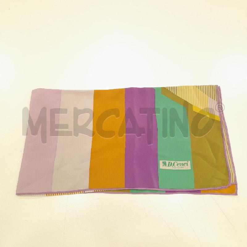 FOULARD D. CENCI LINEE COLORATE  | Mercatino dell'Usato Roma viale tirreno 1