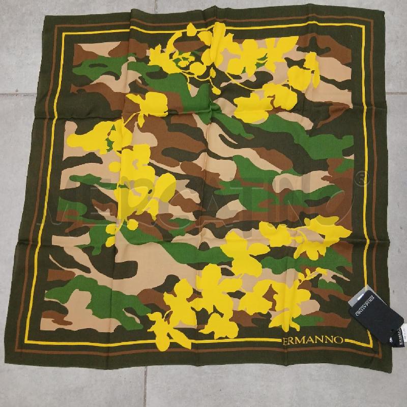 FOULARD ERMANO SCERVINO VE MIL MA SENAPE  | Mercatino dell'Usato Roma viale tirreno 1