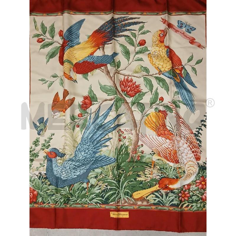 FOULARD FERRAGAMO SETA FANTASIA  | Mercatino dell'Usato Roma viale tirreno 2