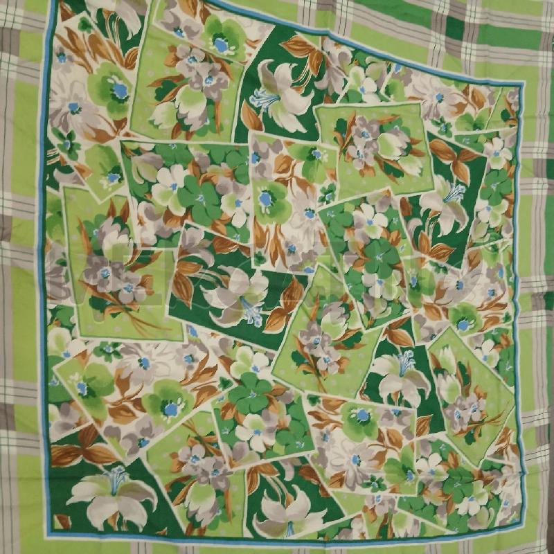 FOULARD GIVENCHY BLU/VERDE FANTASIA FLOREALE | Mercatino dell'Usato Roma viale tirreno 1