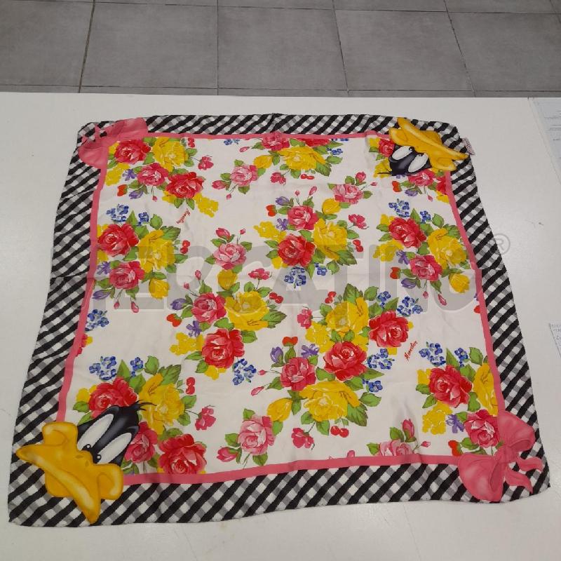 FOULARD MONNALISA QUADRETTONI BI NE BI FIORI COL  DUCK NE  | Mercatino dell'Usato Roma viale tirreno 1