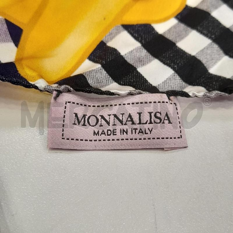 FOULARD MONNALISA QUADRETTONI BI NE BI FIORI COL  DUCK NE  | Mercatino dell'Usato Roma viale tirreno 4