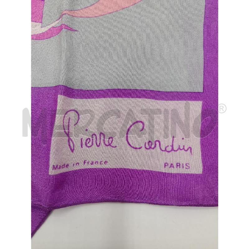 FOULARD PIERRE CARDIN VIOLA MULTICOLOR | Mercatino dell'Usato Roma viale tirreno 2