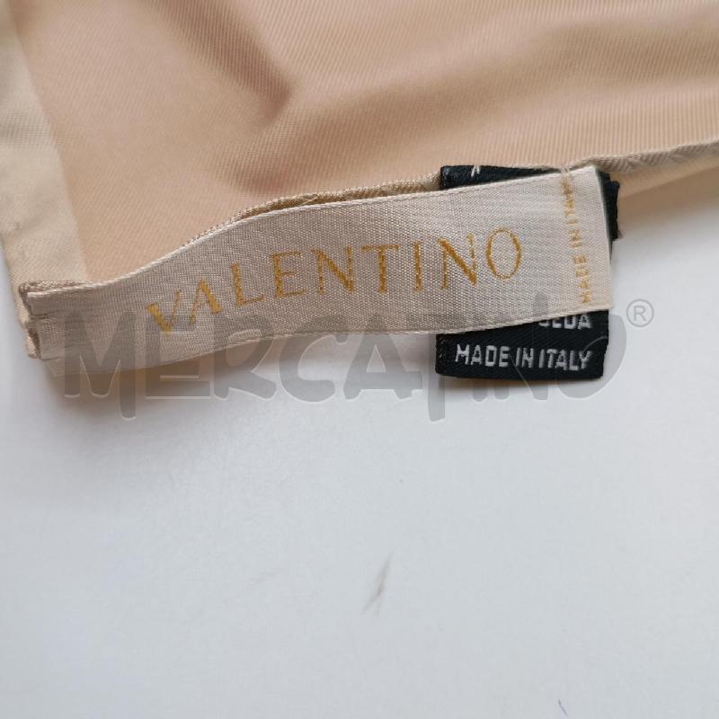 FOULARD VALENTINO BEIGE 100%SETA  | Mercatino dell'Usato Roma viale tirreno 4