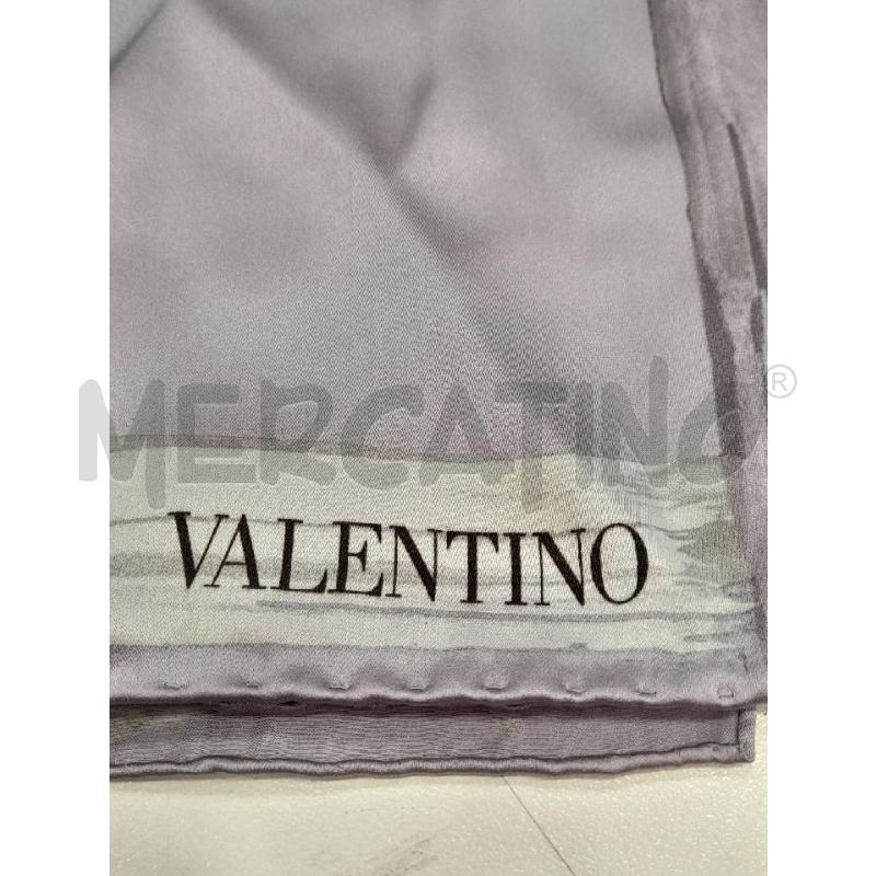 FOULARD VALENTINO VI GR SATIN FIORE  | Mercatino dell'Usato Roma viale tirreno 4