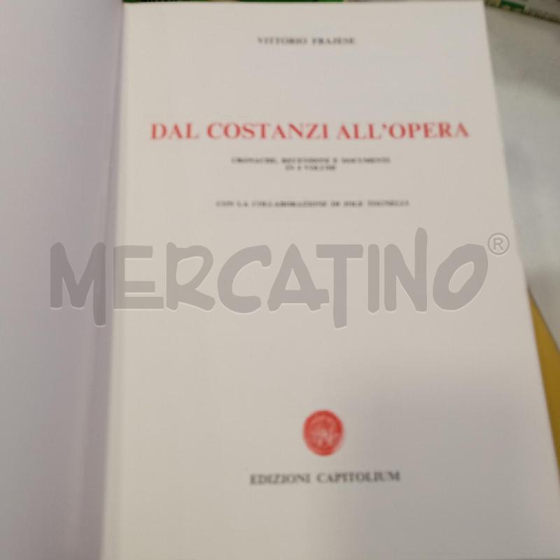 FRAJESE DAL COSTANZI ALL'OPERA | Mercatino dell'Usato Roma viale tirreno 3