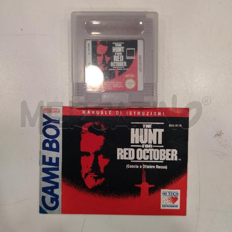 GAMEBOY CACCIA ALL'OTTOBRE ROSSO CON LIBRETTO | Mercatino dell'Usato Roma viale tirreno 1