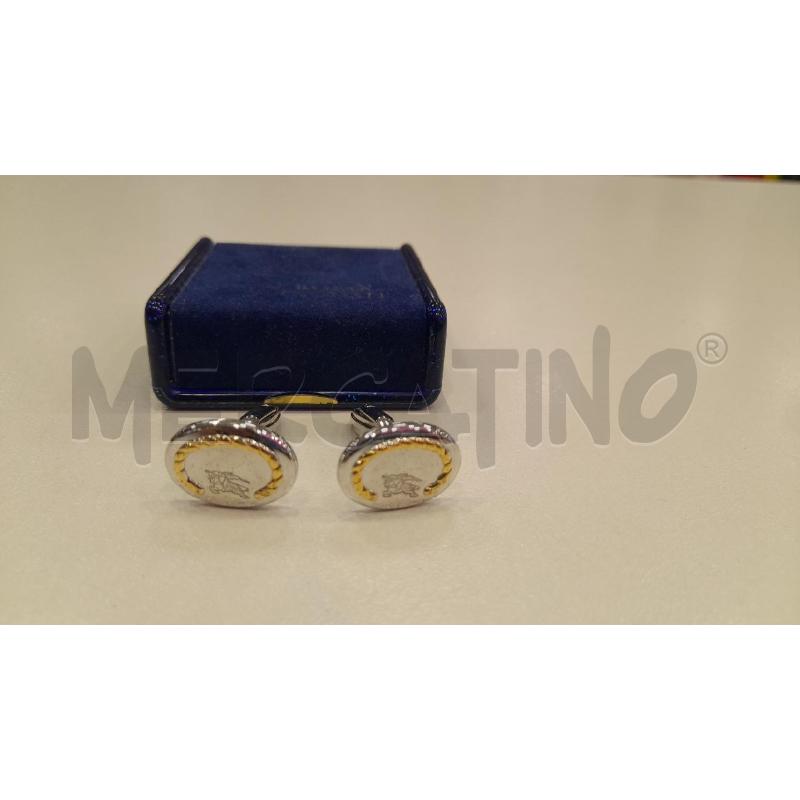 GEMELLI BURBERRY OVALE LOGO | Mercatino dell'Usato Roma viale tirreno 1