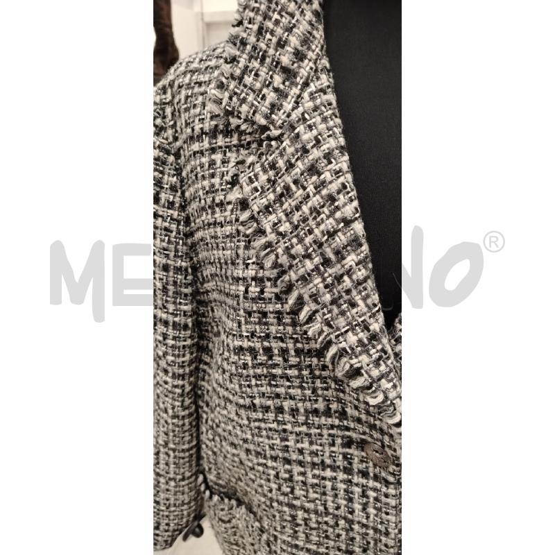 GIACCA D MARINA SPORT BIANCO/NERO  | Mercatino dell'Usato Roma viale tirreno 3