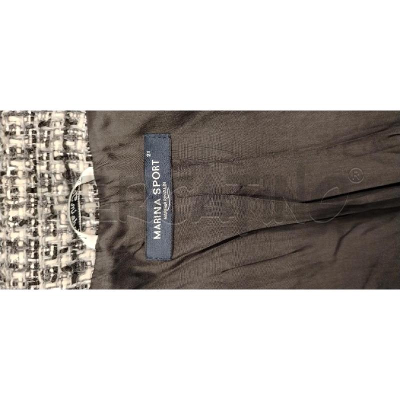 GIACCA D MARINA SPORT BIANCO/NERO  | Mercatino dell'Usato Roma viale tirreno 5