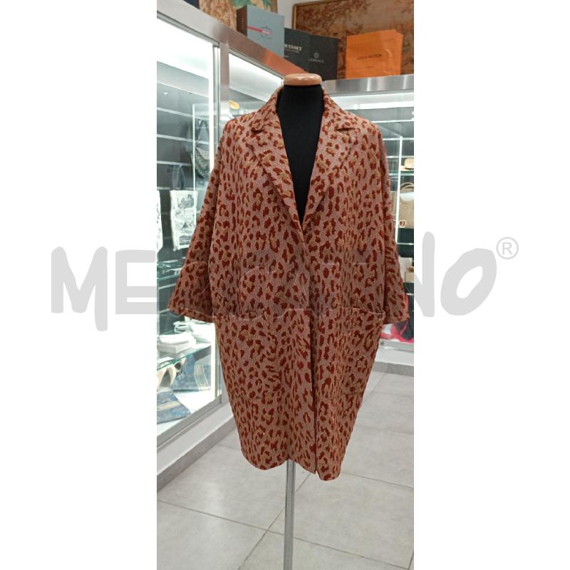 GIACCA D SEMICOUTURE LEOPARDATO BE DORATO GLITTER | Mercatino dell'Usato Roma viale tirreno 1