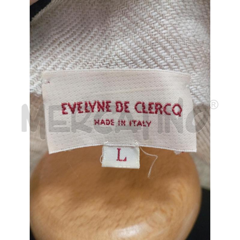 GILET D EVELYN DE CLERCQ BEIGE RICAMATO | Mercatino dell'Usato Roma viale tirreno 3