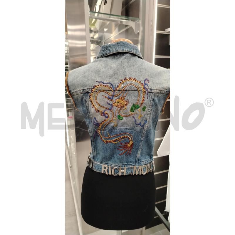 GILET D RICHMOND DENIM DRAGONE RETRO COL | Mercatino dell'Usato Roma viale tirreno 2