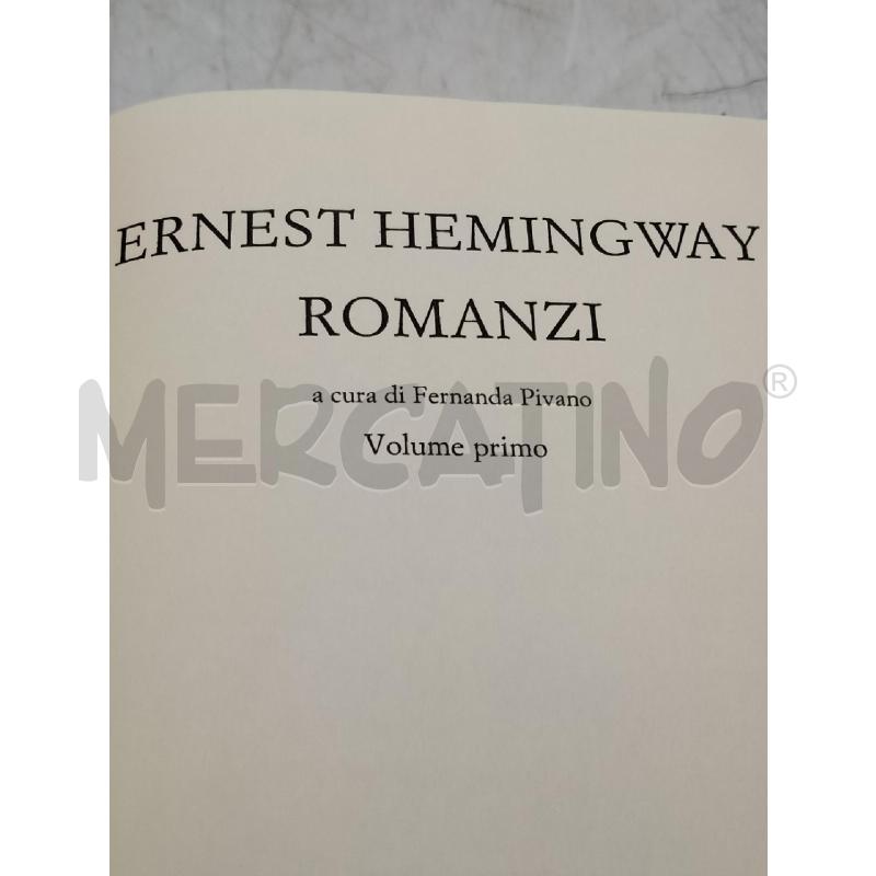 HEMINGWAY ROMANZI MERIDIANI  | Mercatino dell'Usato Roma viale tirreno 4