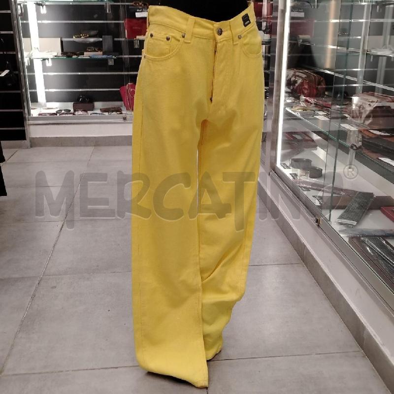 JEANS D VERSACE JEANS COUTURE GIALLO | Mercatino dell'Usato Roma viale tirreno 1