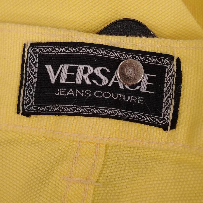 JEANS D VERSACE JEANS COUTURE GIALLO | Mercatino dell'Usato Roma viale tirreno 5
