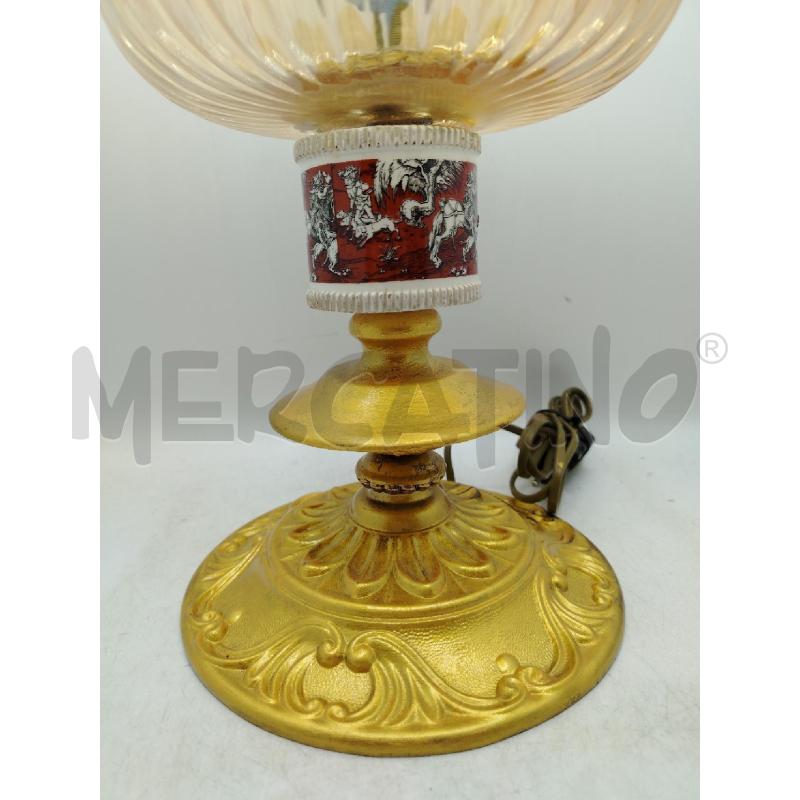 LAMPADA BASE TONDA ORO DEC CAVALLI | Mercatino dell'Usato Roma viale tirreno 3
