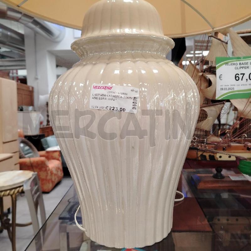 LAMPADA CERAMICA TOMMASO BARBI ANNI '70 | Mercatino dell'Usato Roma viale tirreno 2