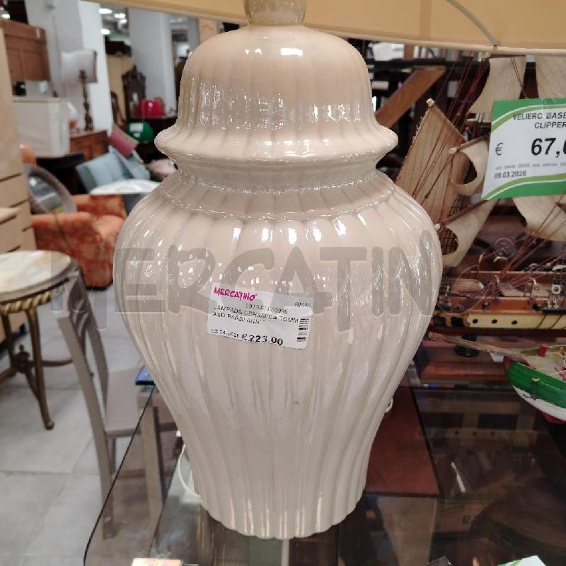 LAMPADA CERAMICA TOMMASO BARBI ANNI '70 | Mercatino dell'Usato Roma viale tirreno 3
