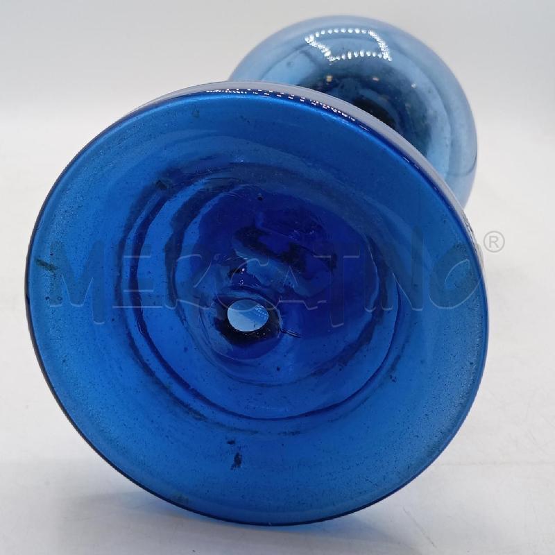 LAMPADA OLIO VETRO BLU LIBERTY | Mercatino dell'Usato Roma viale tirreno 2