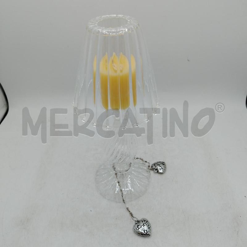 LAMPADA P CANDELA VETRO  | Mercatino dell'Usato Roma viale tirreno 2