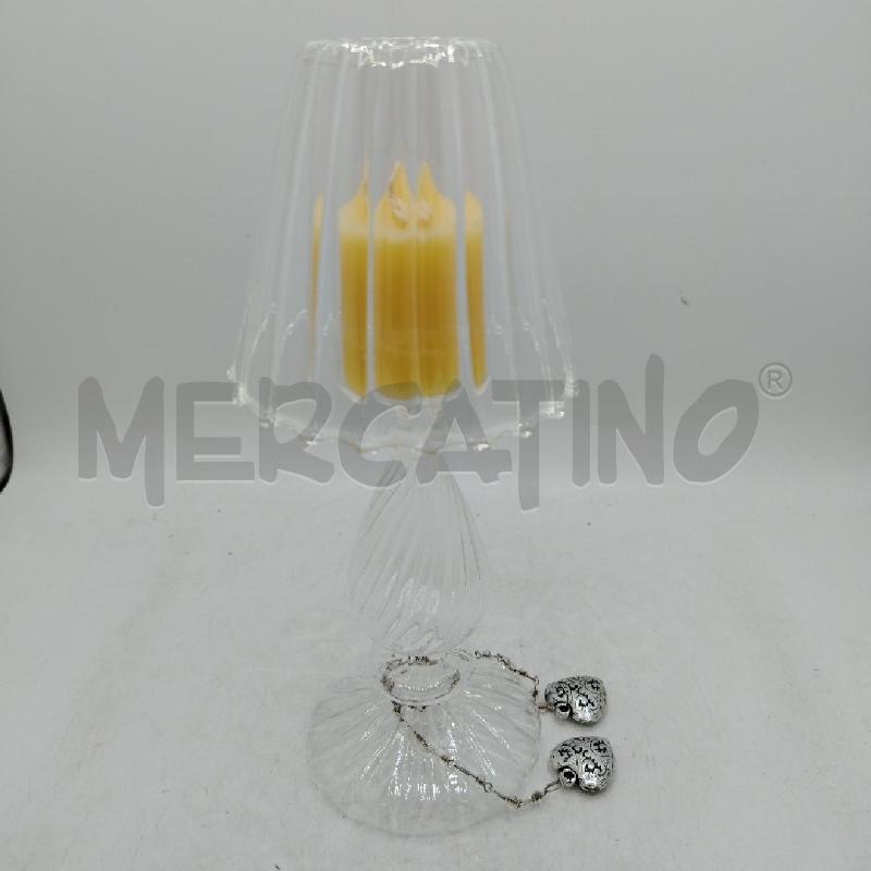 LAMPADA P CANDELA VETRO  | Mercatino dell'Usato Roma viale tirreno 3