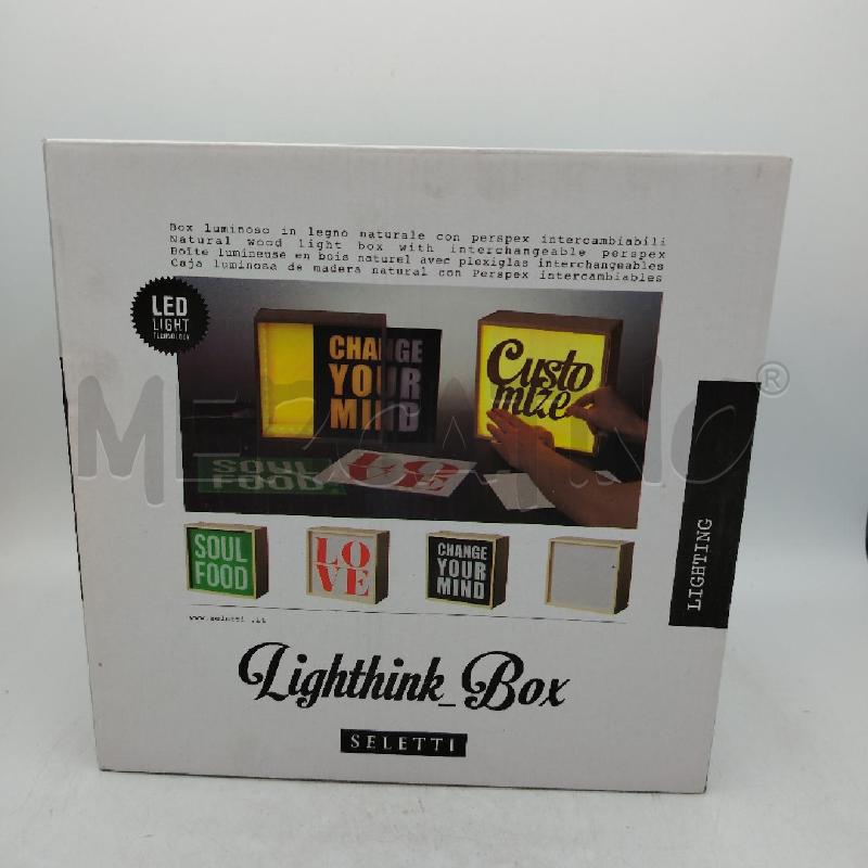 LAMPADA SELETTI LIGHTHINK BOX | Mercatino dell'Usato Roma viale tirreno 2
