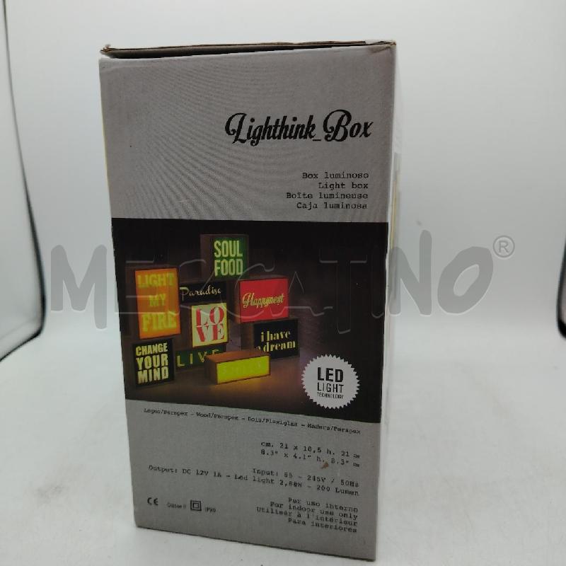 LAMPADA SELETTI LIGHTHINK BOX | Mercatino dell'Usato Roma viale tirreno 4