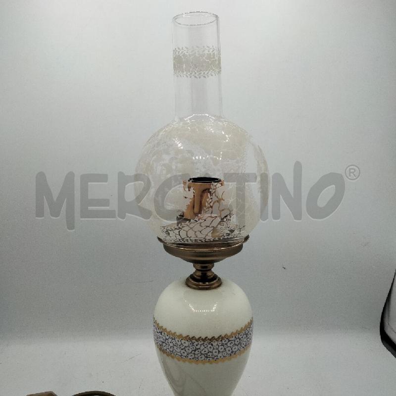 LAMPADA SEVRES DECORI FIORI AMPOLLA VETRO DEC | Mercatino dell'Usato Roma viale tirreno 5