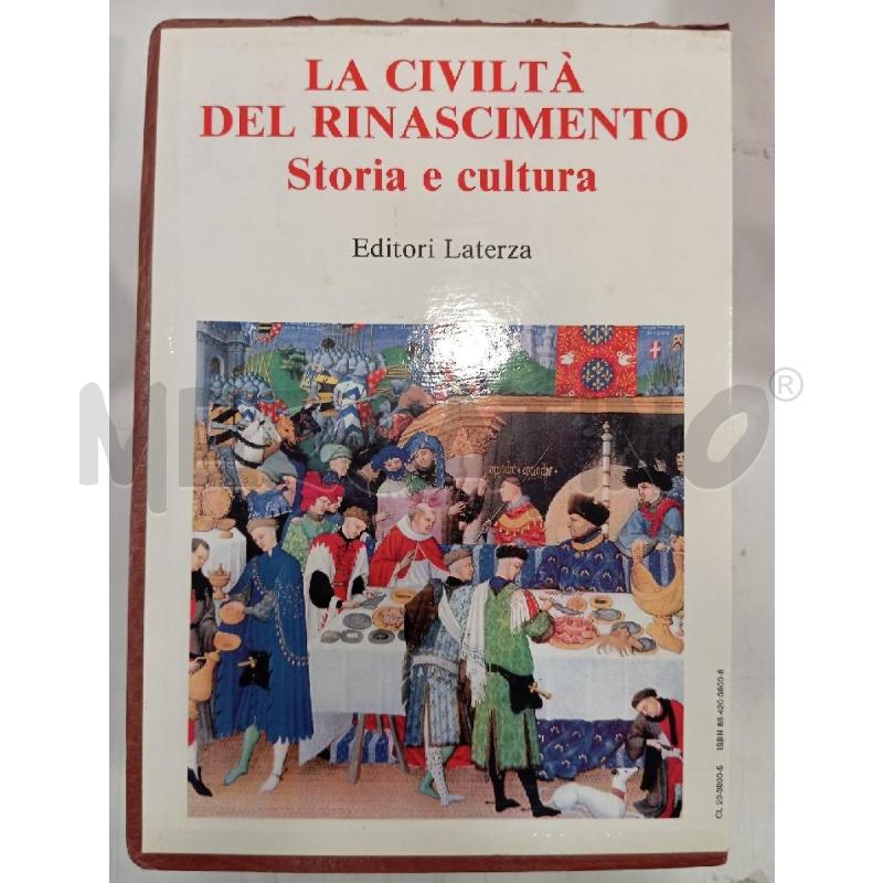 LA CIVILTÀ DEL RINASCIMENTO COFANETTO LATERZA | Mercatino dell'Usato Roma viale tirreno 1