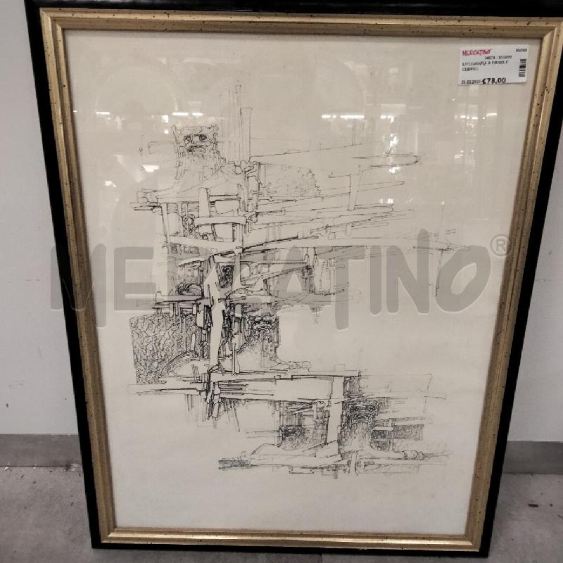 LITOGRAFIA A FIRMA F CLERICI | Mercatino dell'Usato Roma viale tirreno 1
