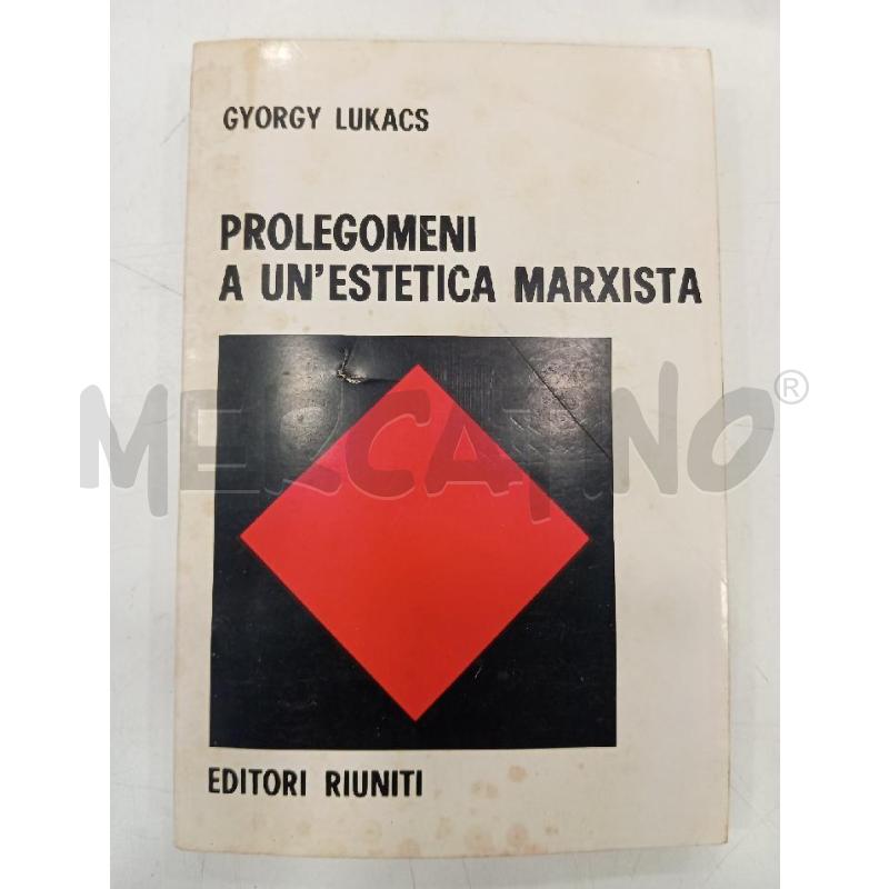 LUKACS PROLEGOMENI A UN'ESTETICA MARXISTA | Mercatino dell'Usato Roma viale tirreno 1