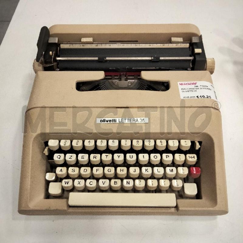 MACCHINA DA SCRIVERE OLIVETTI 35 | Mercatino dell'Usato Roma viale tirreno 1