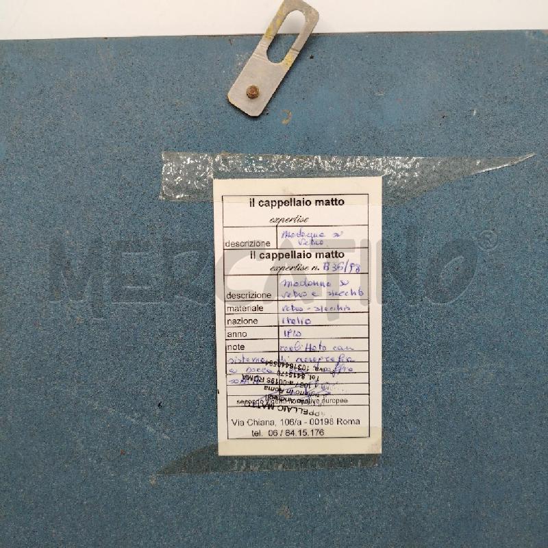 MADONNA SU VETRO AEREOGRAFIA | Mercatino dell'Usato Roma viale tirreno 3