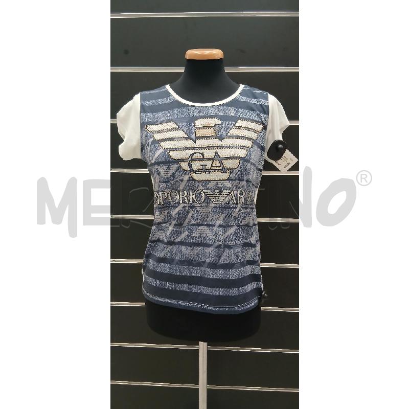 MAGLIA DONNA EMPORIO ARMANI BI DISEGNO BL  | Mercatino dell'Usato Roma viale tirreno 1