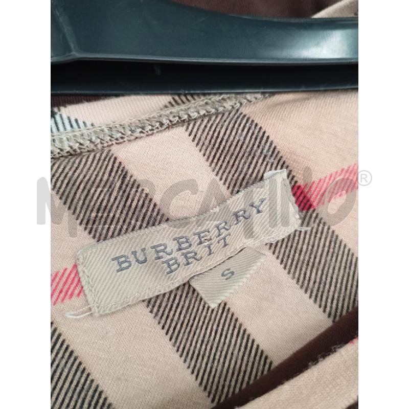 MAGLIA D BURBERY MARRONE  | Mercatino dell'Usato Roma viale tirreno 5