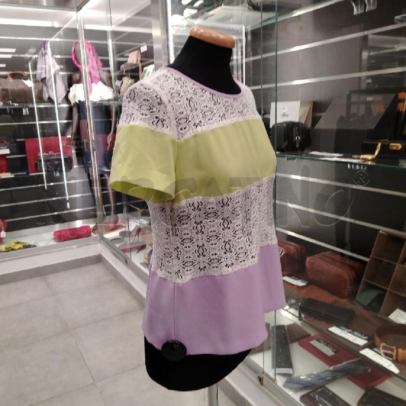 MAGLIA D PAMELA BILANO RIGHE LILLA VE BI CROCHE  | Mercatino dell'Usato Roma viale tirreno 3