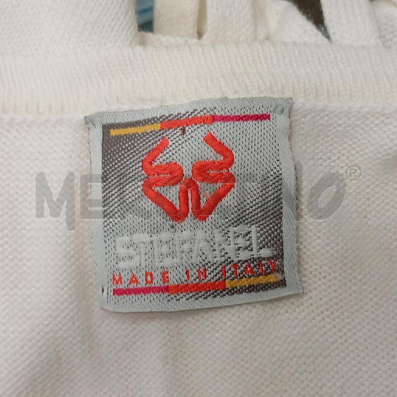 MAGLIA D STEFANEL BIANCO  | Mercatino dell'Usato Roma viale tirreno 4