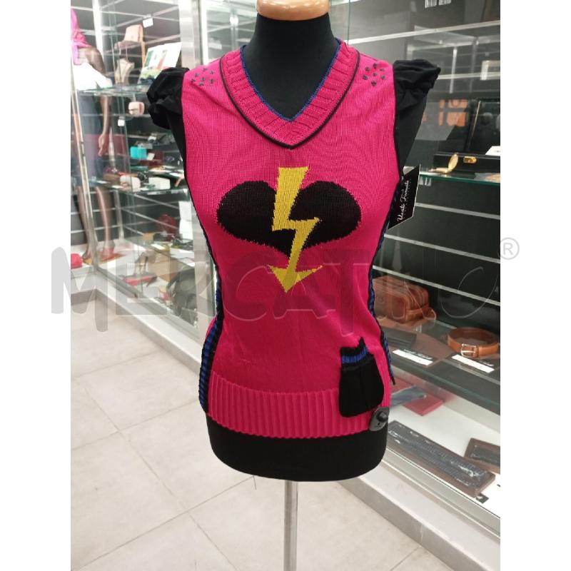 MAGLIA D TRICOT RS FULMINE CUORE NE | Mercatino dell'Usato Roma viale tirreno 1
