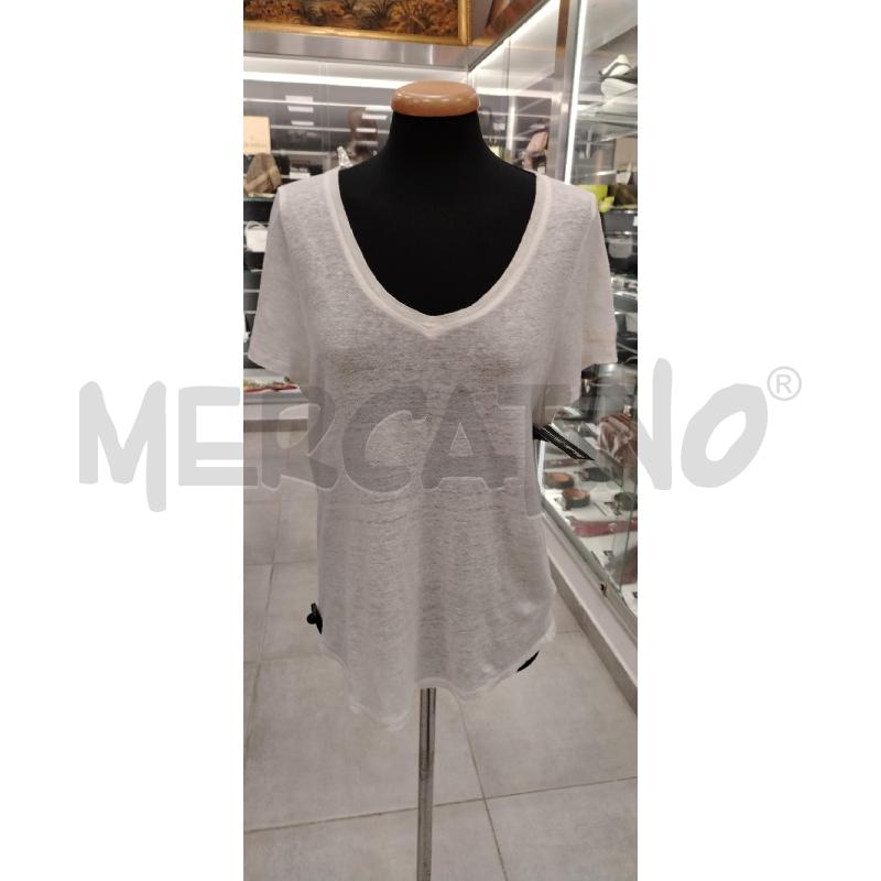 MAGLIA D ZADIG & VOLTAIRE BIANCO | Mercatino dell'Usato Roma viale tirreno 1