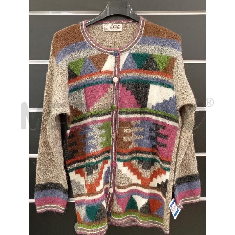 MAGLIONE D 100% ALPACA MULTICOLOR  | Mercatino dell'Usato Roma viale tirreno 1
