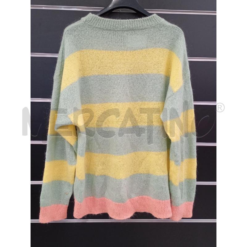 MAGLIONE D BENETTON RIGHE MULTICOLOR | Mercatino dell'Usato Roma viale tirreno 2