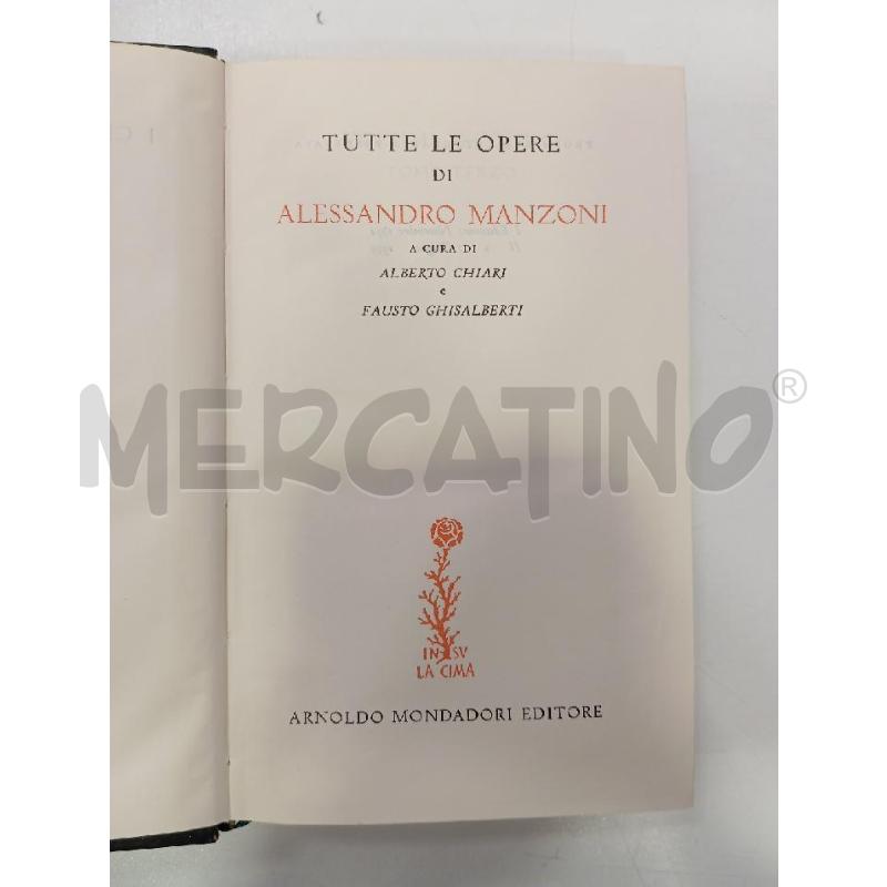 MANZONI FERMO E LUCIA TOMO TERZO | Mercatino dell'Usato Roma viale tirreno 4