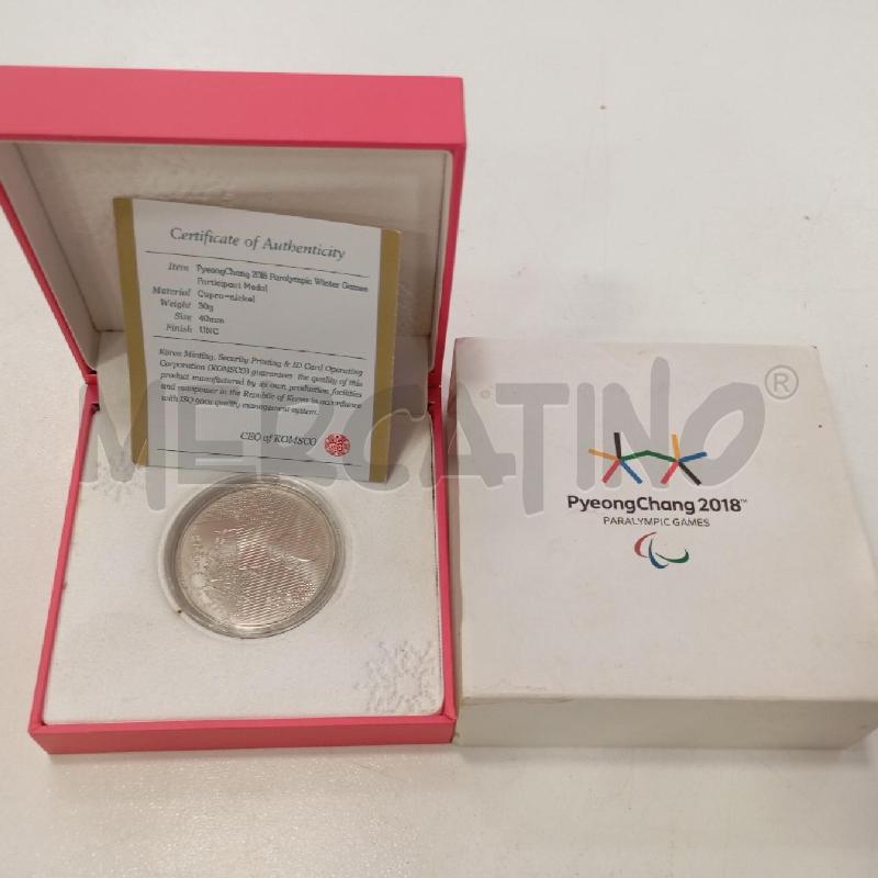 MEDAGL PARAOLIMPIADI 2018 A PYEONGCHANG | Mercatino dell'Usato Roma viale tirreno 1