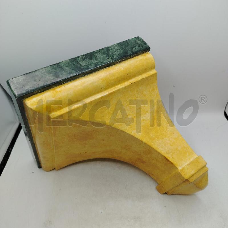 MENSOLA LEGNO VERDE BEIGE | Mercatino dell'Usato Roma viale tirreno 3