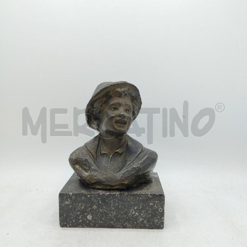 MEZZOBUSTO BASE MARMO A FIRMA DE MARTINO | Mercatino dell'Usato Roma viale tirreno 1
