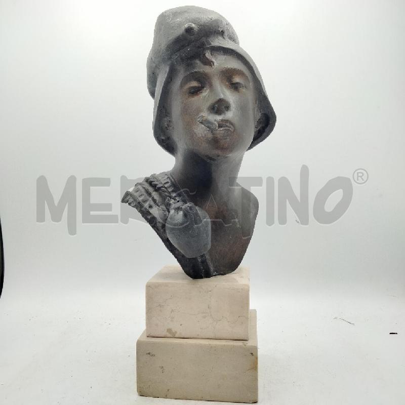 MEZZOBUSTO BRONZO ATTR AURISICCHIO | Mercatino dell'Usato Roma viale tirreno 1