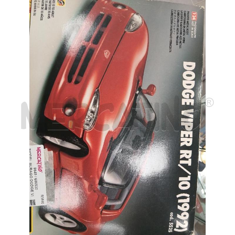 MODEL BURAGO DODGE VIPER RT/10 IN PARTE MONTATA | Mercatino dell'Usato Roma viale tirreno 1