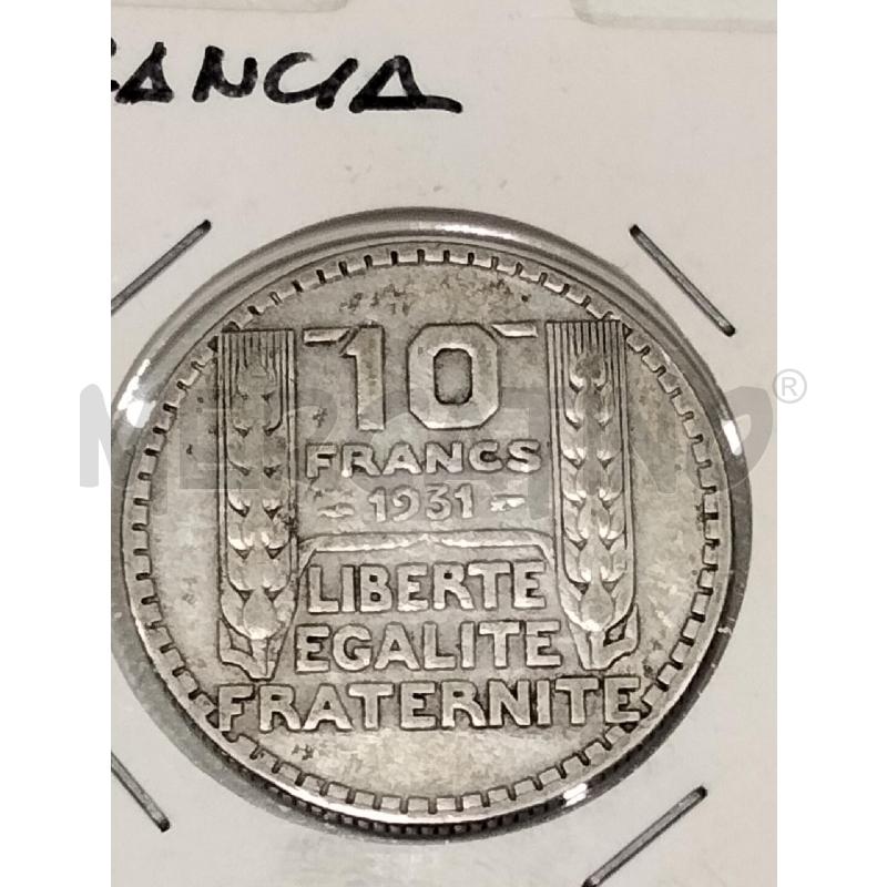 MONETA 10 RFANCHI  1931 MET  | Mercatino dell'Usato Roma viale tirreno 2